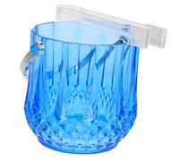 NOLITOY 1ensemble Seau à Glace Portable Plastique Transparent avec Poignée pour Bar Ktv Et Événements pour Rafraîchir Boissons Et Cocktails