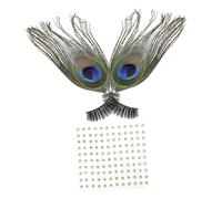 NOLITOY 1paire Faux Cils Décoratifs Longs Plumes Cils De Performance Pour Maquillage De Nuit Et Spectacles Effet Et Réutilisables Et