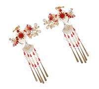 NOLITOY 1paire Pinces à Cheveux Anciennes Avec Franges Accessoires Et Pour Et Festivals