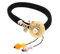 NOLITOY 1pièce Élastique De Cheveux Style Chinois Ruban Vintage Pour Chignon Accessoire De Coiffure Avec Décorations Et