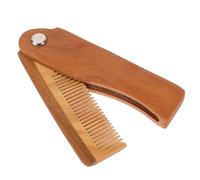 NOLITOY 1pièce Peigne à Cheveux Bois Avec Brosse à Barbe Et Étui Accessoire De Coiffure Pratique Et Portable Pour Hommes