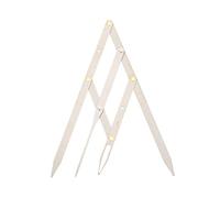 NOLITOY 1pièce Règle à Sourcils Acier Inoxydable Avec Design à Trois Points Outil De Mesure Pour Évaluation Des Sourcils Facile à Transporter Utiliser Pratique Pour Microblading