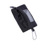 NOLITOY 1pièce Sacoche de Ceinture Noire Nylon Résistant Petite Pochette Extérieure Portable pour Randonnée et Sport Trousse Légère et Compacte pour Clés et Cartes