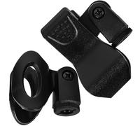 NOLITOY 2 Clips de Microphone à Ressort Universels en Plastique Noir, Compacts et Sécurisés pour Enregistrements et Performances, Support Fiable pour Microphone