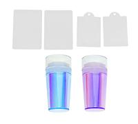 NOLITOY 2 Ensembles à ongles dépoussiéreur à ongles gel à ongles nail art stamping kit pour ongles de manucure bricolage d'impression d'art de manucure en silicone