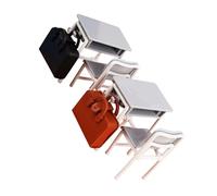 NOLITOY 2 Ensembles Miniature Mobilier Maison Poupée Ensemble Bureau et Chaise Miniatures Réalistes avec Sac à Dos Décor Classe et Bureau pour et Garçon Fille