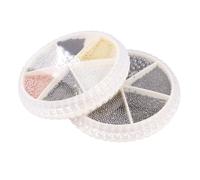 NOLITOY 2 ensembles Nail Metal Beads Kit DIY Manicure Art Accessories For Natural And Artificial Nails