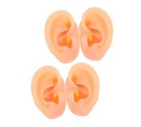 NOLITOY 2 Paires De Parties Corps Réalistes Modèle En Silicone Modèle D'Oreille Réaliste Piercing D'Oreille En Silicone D'Anatomie