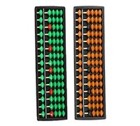 NOLITOY 2 pièces Abacus Traditionnel Petit Boulier Éducatif Portable Outil Arithmétique pour Entraînement Calcul Mental Garçon Fille