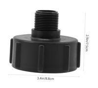 NOLITOY 2 pièces Adaptateur IBC pour Réservoir Kit avec Joint Ldpe Raccord Rapide pour Cuve Liquide Remplacement Étanche et Pratique