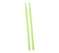 NOLITOY 2 pièces Baguettes de Batterie Nylon Fluorescentes Vertes Bâtons Lumineux Durables pour Percussion Professionnelle Accessoires Pratiques pour Concerts et