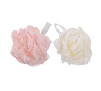NOLITOY 2 pièces Body Loofah Soft Bathing Skin Scrubber For Deep Cleansing Rich Foam Exfoliating Shower Flower Ball For Bathroom Use Couleur Aléatoire Couleur Aléatoire