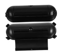 NOLITOY 2 pièces Boîtier de Protection Étanche pour Rallonge Électrique Extérieur Coffret Durable Sécurité Renforcée pour Câbles et Fiches Lot de Boîtes Noires avec Fixation Protection