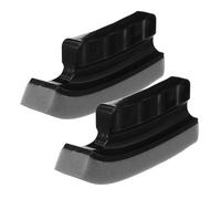 NOLITOY 2 Pièces Brosse de Nettoyage de Coiffeur Noire Ergonomique en Plastique Éponge Douce Incurvée, Portable et Réutilisable pour Usage Maison et Salon