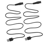 NOLITOY 2 pièces Câble Chargeur USB pour Rasoir Électrique Câble Alimentation Âge Chaleur Accessoires de Recharge Portables pour Tondeuse et Épilateur