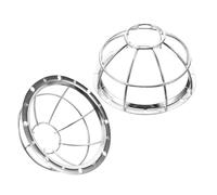 NOLITOY 2 pièces Cache de Protection pour Détecteur de Fumée Fer Antivol avec Maille Antidéflagrante de Cages de Sécurité Durables pour Maison Protection Chocs et Vandalisme