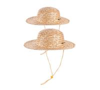 NOLITOY 2 pièces Chapeaux de Paille pour Garçon Fille Lot de Chapeaux de Soleil DIY pour et Garçons pour Activités Plein Air Plage et Créativité Artistique