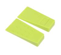 NOLITOY 2 pièces Coin Dabattage Plastique Vert Lot de Coin de Fendage Stable pour Abattage Darbres Outil de Coupe Aux Intempéries pour Jardin et Forêt