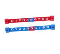 NOLITOY 2 pièces Compteurs de Score de Football de Table Robustes Indicateurs Accessoires pour Jeux Football Lot de Barres Colorées Rouge et Bleu