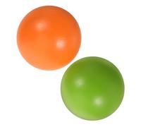 NOLITOY 2 Pièces Croquet Balls Set for Wooden Lawn Balls in Orange and Natural Wood Outdoor Game for and Active Play