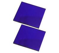 NOLITOY 2 Pièces Dispositif Expérimental en Verre de Cobalt Bleu pour Réactions D'ions Métalliques, Feuille de Vitrail Résistante Haute Température pour Expériences Scientifiques en