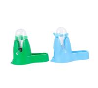 NOLITOY 2 Pièces Distributeur Automatique pour Hamster Fontaine à Boire Plastique et Vert Réservoir Sécurisé et Capacité Adaptée pour Petits Animaux