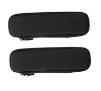 NOLITOY 2 pièces Étui de Rangement pour Brosse à Dents Électrique avec Poche Filet Coque Antichoc Noire Protection et Transport Pratique pour Voyage