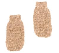 NOLITOY 2 pièces Exfoliants de Bain Jute Naturel de Gommage Corps avec Bande Élastique Nettoient Peaux Mortes pour Spa Accessoires Bain Efficaces et Durables