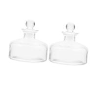 NOLITOY 2 pièces Flacons Diffuseurs Verre Rechargeables Bouteilles Vides pour Huiles Essentielles Compactes et Réutilisables pour et Purification