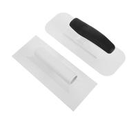 NOLITOY 2 Pièces Flat Finishing Trowel Set For Wall Smoothing Plastic Plaster Float With Seamless Coating Edge Easy DIY Application For Even Bubble Surfaces
