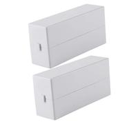 NOLITOY 2 Pièces Fourniture De Manucure Forets à Ongles Pour Ongles En Gel Cas De Foret à Ongles Clous Outil Organisateur De Porte-embouts à Ongles Rester Technologie Des Ongles Pp Blanche