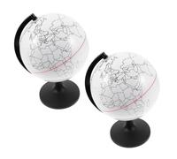 NOLITOY 2 pièces Globe Décoratif Vierge à Colorier Modèle de Globe Robuste pour DIY Créatif Décoration Maison et Apprentissage Géographique