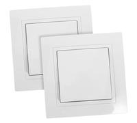 NOLITOY 2 pièces Interrupteur Mural Simple Haute Température Panneau de Durable pour Maison Bureau et Appartement