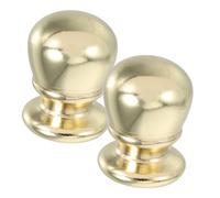 NOLITOY 2 Pièces Lamp Finial Caps Doré Boutons Décoratifs pour Lampes de Table et Lampadaires Accessoires de Décoration pour Abat Jour Installation Facile Ambiance Chaleureuse