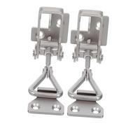 NOLITOY 2 pièces Loquet à Bascule Inox Réglable Serrure à Levier Robuste pour Portes et Armoires Ajustable Mécanisme de Rapide pour Boîtes et Valises Quincaillerie Polyvalente Flexible