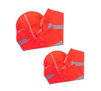 NOLITOY 2 Pièces Manche à Air Réfléchissant Orange Étanche Tissu Oxford Indicateur Direction Vent Haute Visibilité pour Extérieur Aéroport Chantier Sécurité