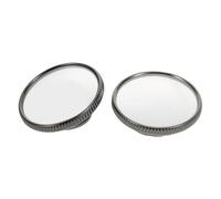 NOLITOY 2 Pièces Miroirs Auxiliaires Ronds Auto Autocollants Verre Antibrouillard pour Rétroviseurs Latéraux Amélioration Visibilité Angles Morts pour Sécurité Routière