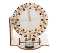NOLITOY 2 pièces Modèle de Bois Horloge Équatoriale Éducative Modèle Scientifique DIY pour Garçon Fille Décoration de Bureau Pédagogique