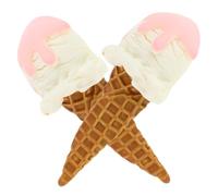 NOLITOY 2 Pièces Modèles de Glaces Réalistes Fausse pour Décoration de Fête et Vitrine de Magasin Accessoires Photographie Lifelike