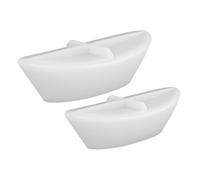 NOLITOY 2 Pièces Moule en Silicone Blanc pour Voilier Réutilisable, Reproduction Précise, pour Créations à Thème et Moulages Personnalisés de Bateaux
