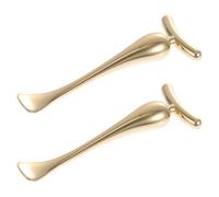 NOLITOY 2 pièces Outil de Massage pour Crème Yeux Alliage de Zinc Bâtonnet Portable pour Réduire les Poches et les Ombres Applicateur Doux pour Soin Visage