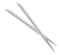 NOLITOY 2 Pièces peeling des ongles clou poussoir Coupe-ongle brosse à ongles s steel remover cuticule huile cuticules ongles outils de manucure repousse-cuticules Acier inoxydable Silver