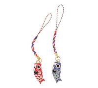 NOLITOY 2 Pièces Pendentif Pour Porte-clés Style Japonais Forme De Carpe Breloques Suspendues Décoratives Pour Sacoche Ou Téléphone