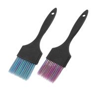 NOLITOY 2 Pièces Pinceaux pour Coloration Cheveux Applicateurs Courts pour Teinture et Soin Capillaire Outils pour Salons et Usage Domestique