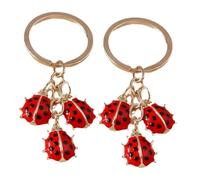 NOLITOY 2 pièces Porte-clés en alliage résistant pendentif créatif en forme de sept-points pour sac à main et voiture léger et cadeau pratique pour femmes et amis lot