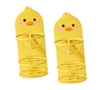 NOLITOY 2 pièces Porte-éponge Maquillage Cartoon Support Mural sans Perçage Séchoir Respirant pour Rangement Poudre Puff Beauté