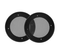 NOLITOY 2 Pièces Protection Haut Parleur Voiture Ronde Noire Poussière Impact pour Subwoofer Auto Audio