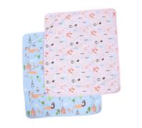 NOLITOY 2 pièces Protège-matelas Garçon Fille Imperméable et Respirant Lot de Alèses Lavables Né Matelas de Voyage Multifonction pour Lit Garçon Fille Table à Repasser et Apprentissage