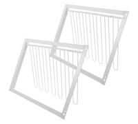 NOLITOY 2 Pièces Racing Pigeon Entrance Door T Shaped Iron Wire Cage Frame One Way Access for Breeding and Training