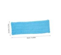 NOLITOY 2 pièces Recharge Mop Microfibre Bleue Housse de Remplacement pour Nettoyage Domestique Compatible avec Balais à Franges Facile à Laver Sols Durs et Lisses